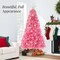 Best Choice Products Artificial Pink Christmas Full Tree Festive Holiday Decoration w/ Stand
